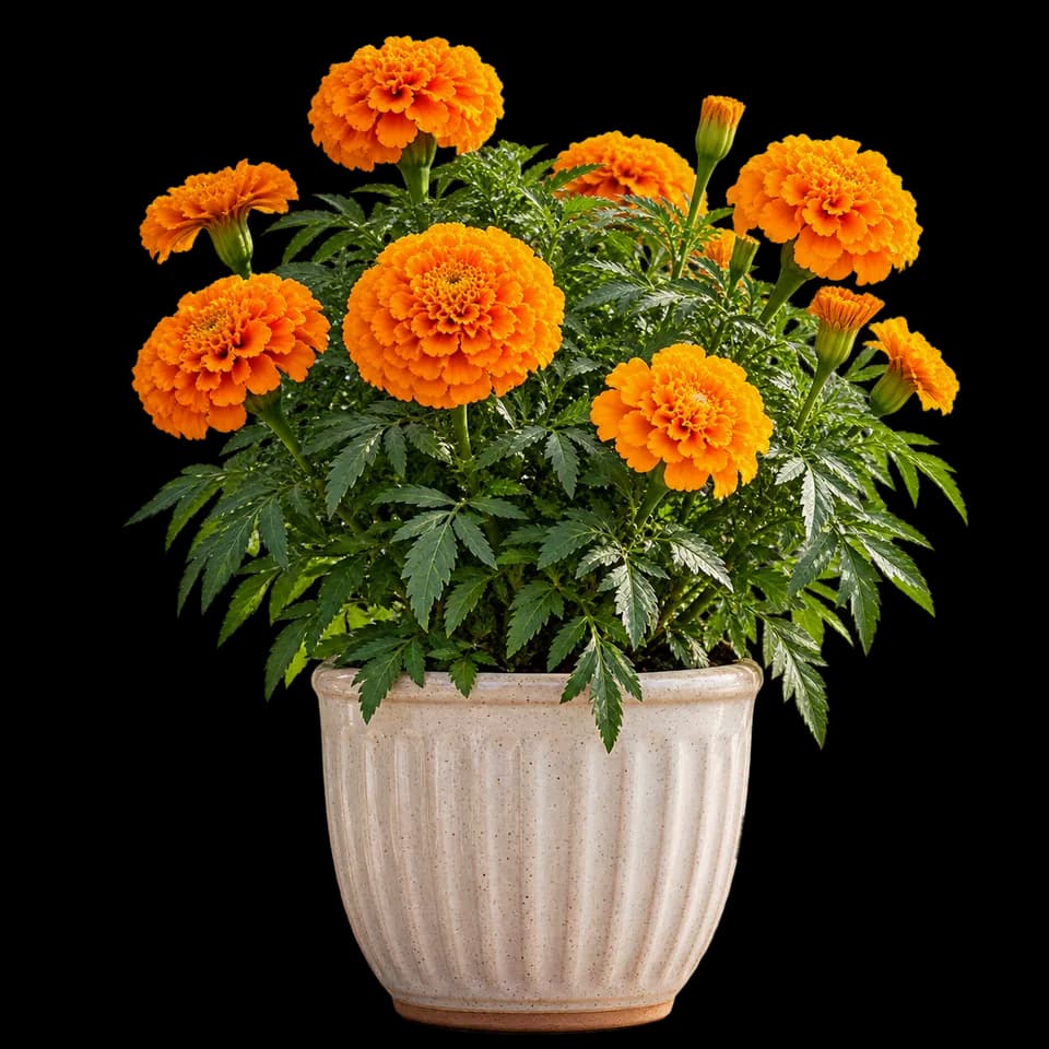 Sayapatri marigold from the nursery